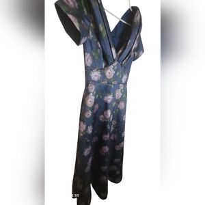 Theia Blue A-line Dress